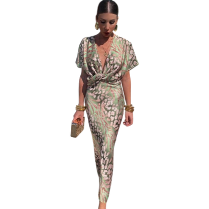 Fleur™ | Elegant Wrap Maxi Dress