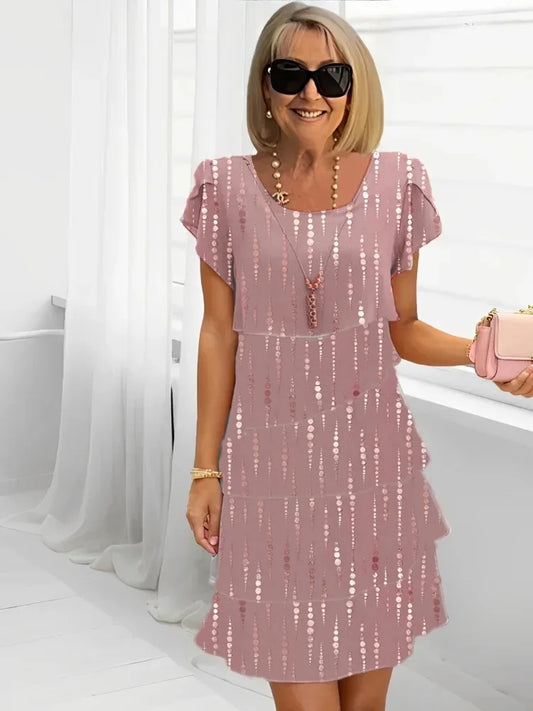 Vanessa | Elegant Comfort Ruffle Dress
