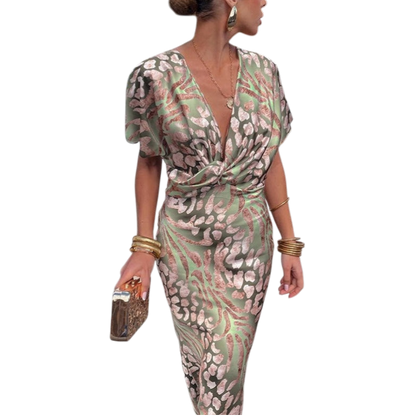 Fleur™ | Elegant Wrap Maxi Dress