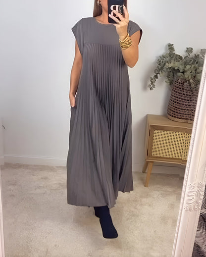 Selena Pleated Midi Dress
