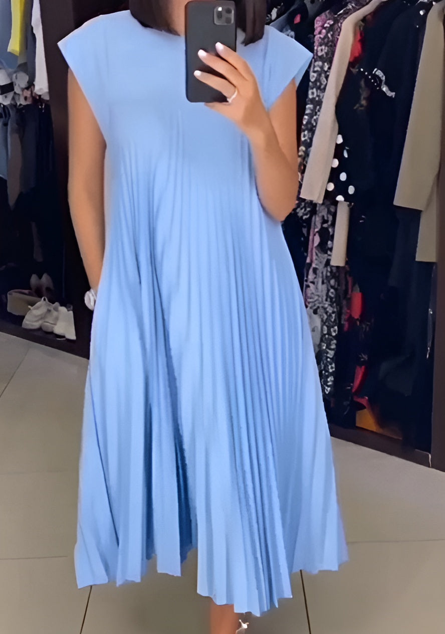 Selena Pleated Midi Dress