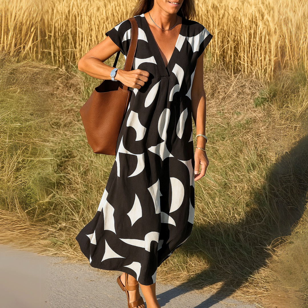 Vera Lightweight V-Neck Dress