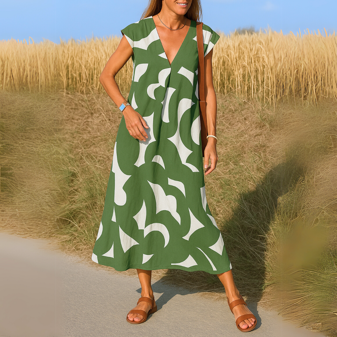 Vera Lightweight V-Neck Dress