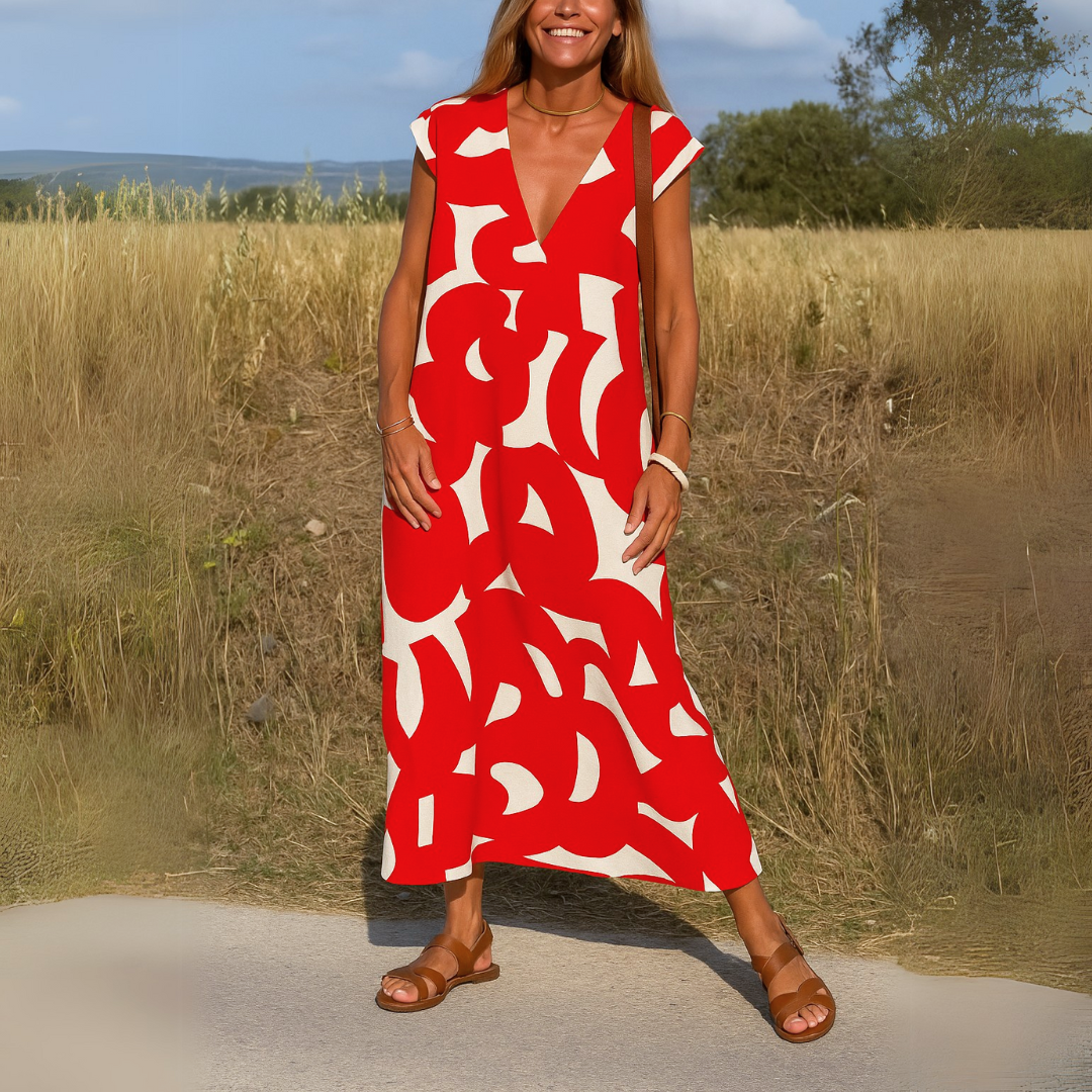 Vera Lightweight V-Neck Dress