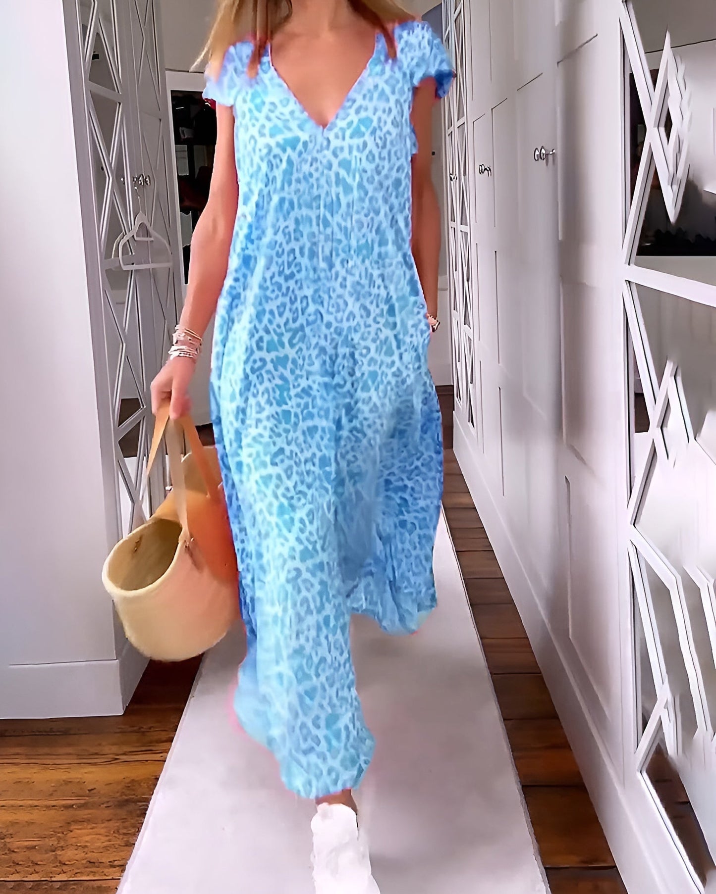 Vivienne V-Neck Maxi Dress