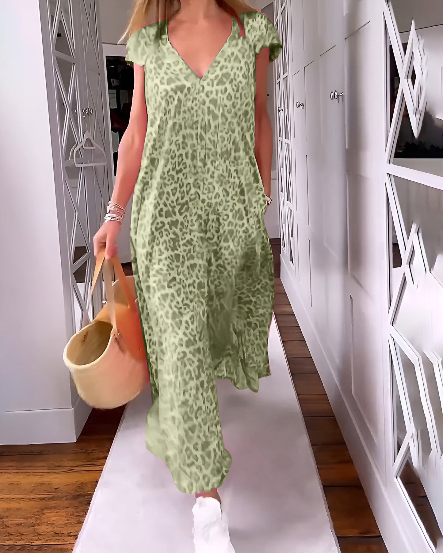 Vivienne V-Neck Maxi Dress