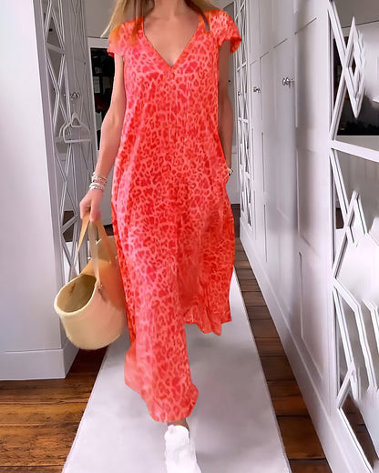 Vivienne V-Neck Maxi Dress