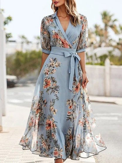 Stacey™ | V-Neck Midi Dress