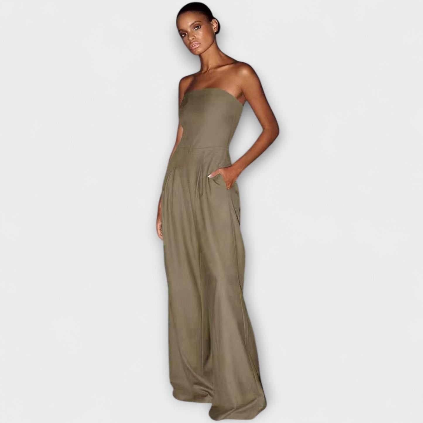 Kiora™ | Elegant strapless jumpsuit