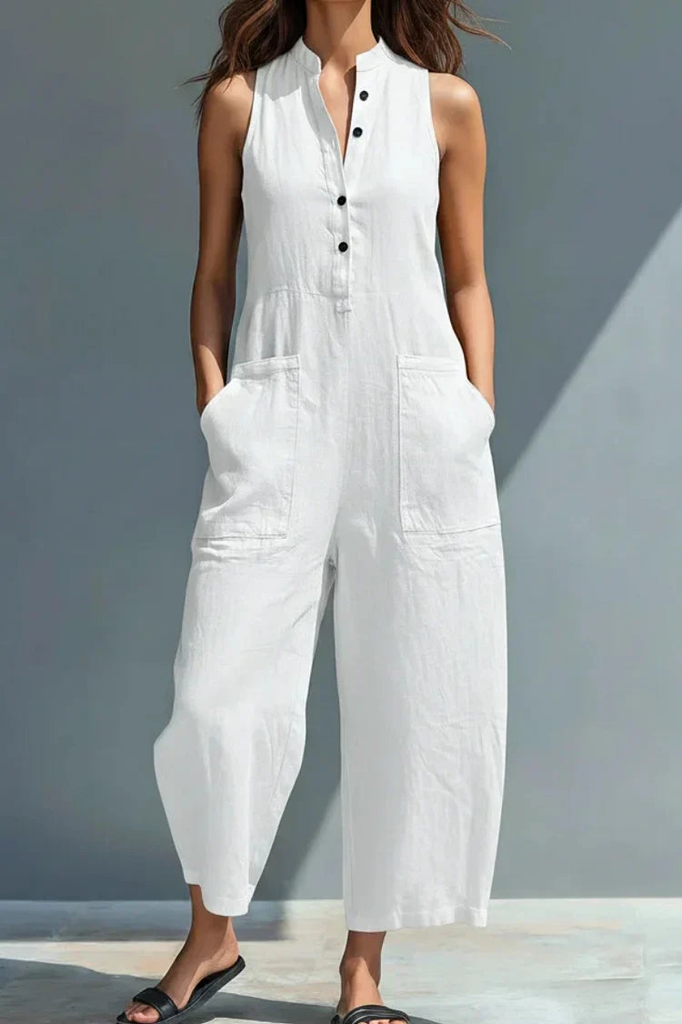 Cheryl | Elegant Linen Jumpsuit
