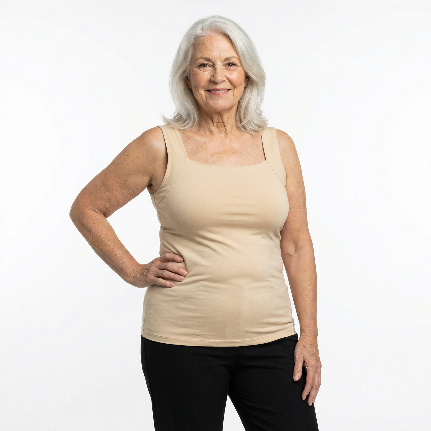 Elegant Comfort Bra Tank Top with Built-In Support | Aurora