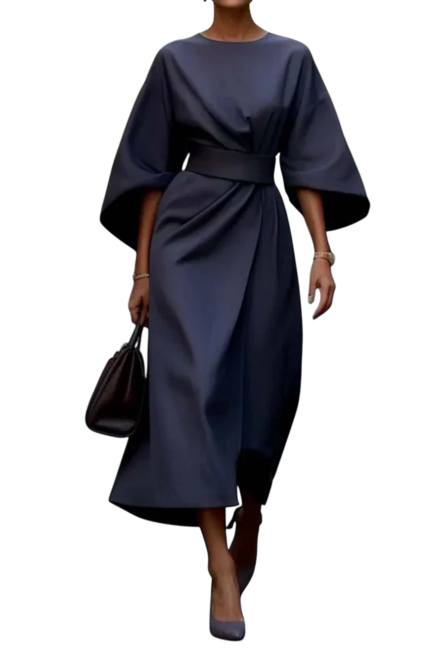 Matzliah™ | Elegant Lantern Sleeve Dress