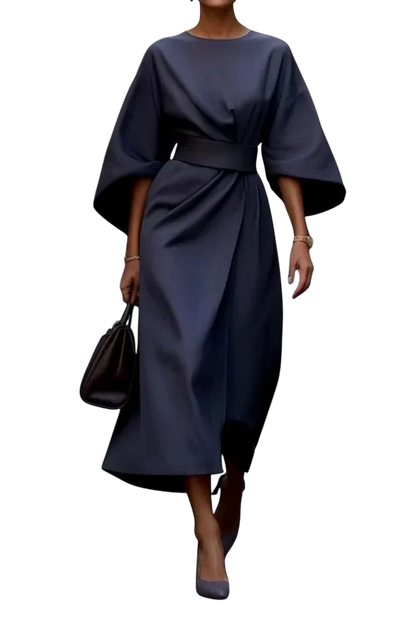 Maya™ | Elegant Lantern Sleeve Dress