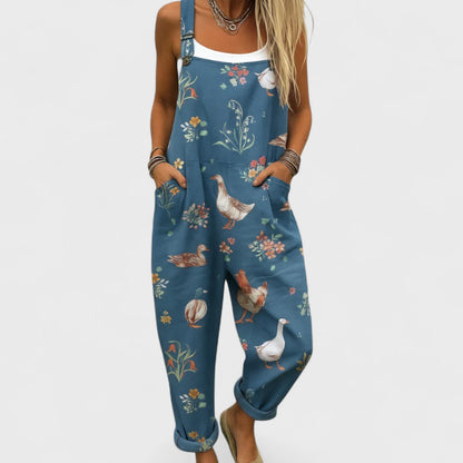 Marta | Women's Artisan Jumpsuit with Straps