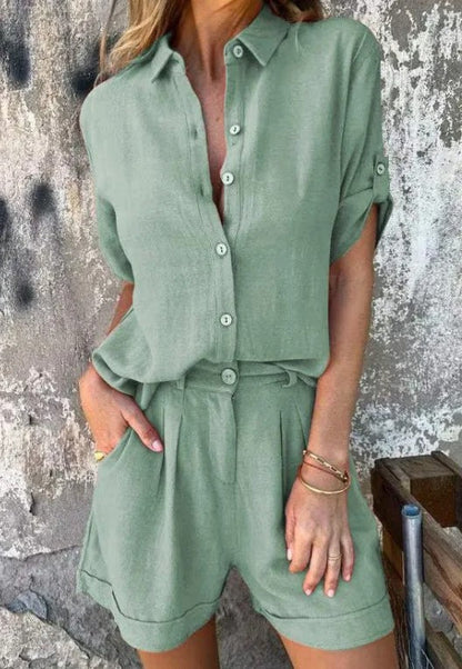 Melda - Set Buttoned Light