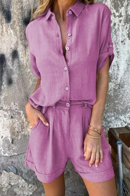 Melda - Set Buttoned Light
