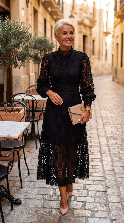 Seraphina Lace Midi Dress