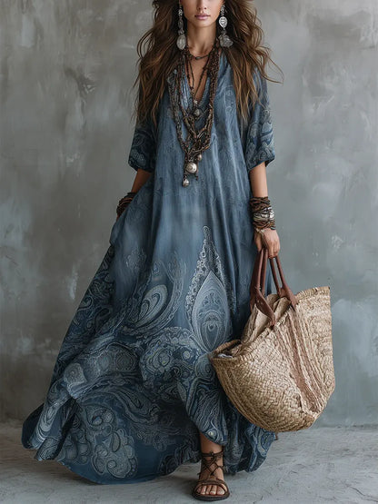 Veya Bohemian Flow Maxi Dress